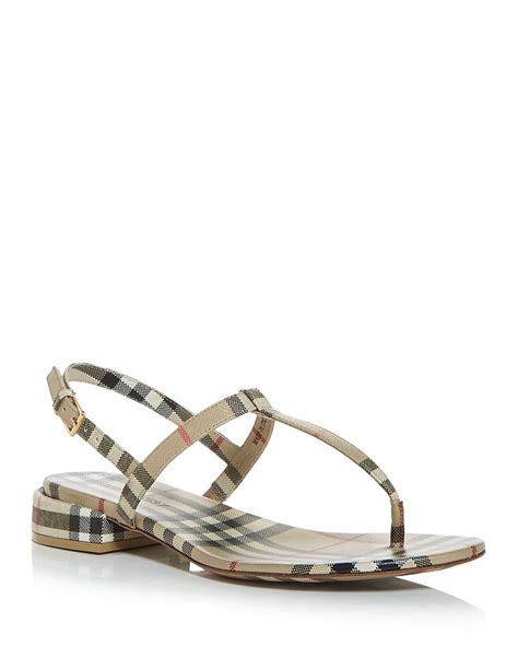 burberry leather thong sandals|Burberry Women's Emily Vintage Check Thong Sandals.